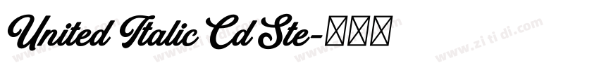 United Italic Cd Ste字体转换 United Italic Cd Ste字体转换